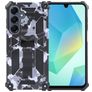 Mobigear Armor Stand Coque Samsung Galaxy A16 Coque arrière Rigide Anti-Chocs avec Support Amovible - Gris