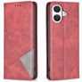 Mobigear Rhombus Slim Housse iPhone 17 Etui - Rouge
