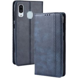 Mobigear Sensation Housse Samsung Galaxy A20e Etui Porte-Monnaie - Bleu