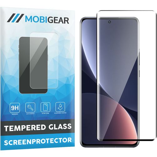 Mobigear Premium Xiaomi 12 Pro Verre trempé Protection d'écran - Compatible coque - Noir