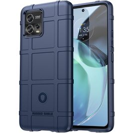 Mobigear Rugged Shield Coque Motorola Moto G72 Coque arrière en TPU Souple Anti-Chocs - Bleu