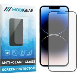 Mobigear Premium iPhone 14 Plus Verre trempé Protection d'écran Anti-reflet - Compatible coque - Noir