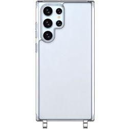Mobigear Mix & Match Transparent Samsung Galaxy S22 Ultra TPU souple Coque avec cordon - Transparent