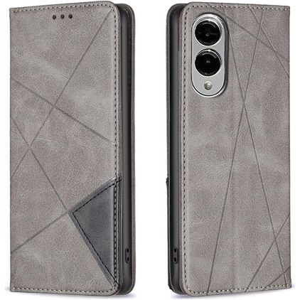 Mobigear Rhombus Slim Housse Samsung Galaxy S25 Edge Etui - Gris