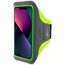 Mobiparts Comfort Fit Brassard Téléphone iPhone 13 Mini Brassard Coque de Sport en Neoprène - Neon Green