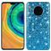 Mobigear Glitter Coque Huawei Mate 30 Coque arrière Rigide - Bleu
