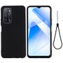 Mobigear Rubber Touch Coque OPPO A54 Coque arrière en Silicone - Noir