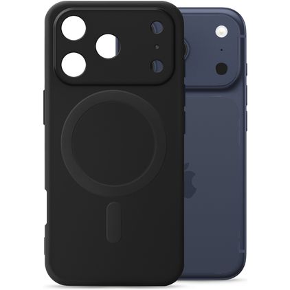 My Style Protective Flex Coque iPhone 18 Pro MagSafe Coque arrière en TPU Souple - Noir
