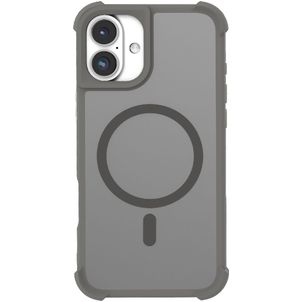 Mobigear Armor Shield Coque iPhone 16 Plus MagSafe Coque arrière Rigide - Gris