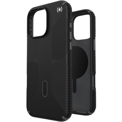 Speck Presidio2 Grip Coque iPhone 16 Pro Max MagSafe Coque arrière Rigide Anti-Chocs - Noir