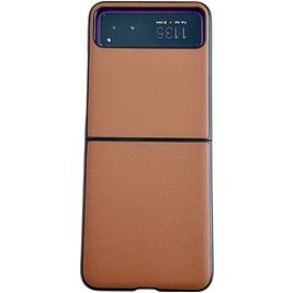 Mobigear Excellent Coque Motorola Razr 40 Coque arrière Rigide - Marron