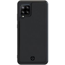 Valenta Snap Coque Samsung Galaxy A42 Coque arrière en Cuir Véritable - Noir