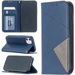 Mobigear Rhombus Slim Housse iPhone 12 Mini Etui - Bleu