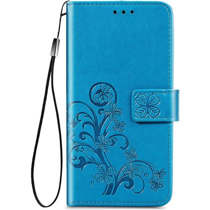 Mobigear Clover Housse Samsung Galaxy A52s 5G Etui Porte-Monnaie - Bleu