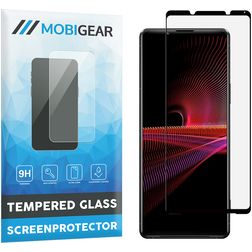 Mobigear Premium Sony Xperia 1 III Verre trempé Protection d'écran - Compatible coque - Noir