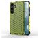 Mobigear Honeycomb Coque Samsung Galaxy S24 Coque arrière Rigide Anti-Chocs - Vert