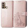 Mobigear Clover Housse POCO X3 GT Etui Porte-Monnaie - Rose doré