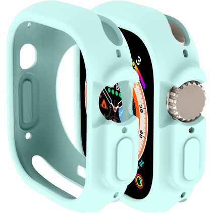 Mobigear Colors Coque Apple Watch Ultra - 49 mm Coque Rigide - Bleu
