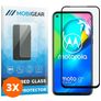 Mobigear Premium Motorola Moto G8 Power Verre trempé Protection d'écran - Compatible Coque - Noir (Lot de 3)
