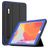 Mobigear Tri-Fold Folio Coque iPad 8 (2020) Etui en Plastique rigide,TPU + Porte-crayon - Noir / Bleu