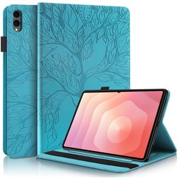 Mobigear Tree Coque Samsung Galaxy Tab S11 Ultra Etui + Porte-crayon - Bleu