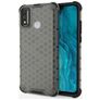 Mobigear Honeycomb Coque HONOR 9X Lite Coque arrière Rigide Anti-Chocs - Gris