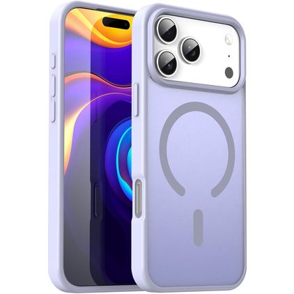 Mobigear Shockproof Coque iPhone 17 Pro Max MagSafe Coque arrière Rigide - Lavande