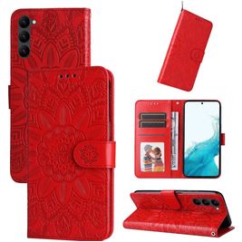 Mobigear Sunflower Housse Samsung Galaxy S23 Etui Porte-Monnaie - Rouge