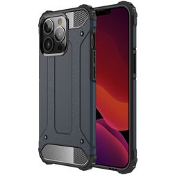 Mobigear Outdoor Coque iPhone 13 Pro Max Coque arrière Rigide Anti-Chocs - Bleu Marin