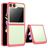 Mobigear Crystal Coque Samsung Galaxy Z Flip 5 Coque arrière Rigide - Transparent / Rouge