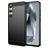 Mobigear Brushed Slim Coque Samsung Galaxy S24 FE Coque arrière en TPU Souple - Noir