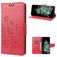 Mobigear Butterfly Housse OnePlus 10T Etui Porte-Monnaie - Rouge