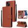 Mobigear Wallet Housse iPhone 14 Etui Porte-Monnaie - Marron