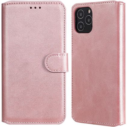 Mobigear Wallet Housse iPhone 12 Pro Etui Porte-Monnaie - Rose doré