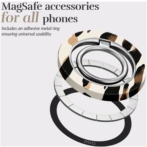 MIO Holder MagSafe Bague téléphone - Leopard Universel