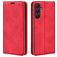Mobigear Retro Slim Samsung Galaxy A26 Étui Portefeuille - Rouge