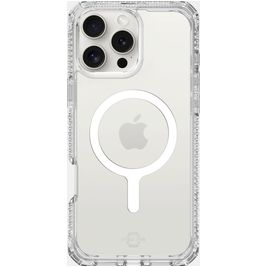 ITSKINS Level 2 HybridMagClear R Coque Transparente iPhone 16 Pro MagSafe Coque arrière Rigide Anti-Chocs - Transparent