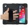 Mobigear SureGrip XGuard Coque iPad Air 11 Pouces (2026) Coque arrière en Plastique rigide,Silicone + Porte-crayon + Bandoulière + Support Amovible - Noir