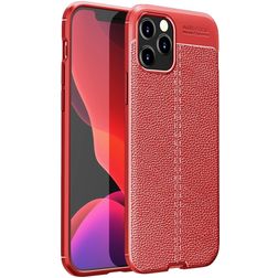 Mobigear Luxury Coque iPhone 12 Pro Max Coque arrière en TPU Souple - Rouge