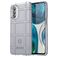 Mobigear Rugged Shield Coque Motorola Moto G82 Coque arrière en TPU Souple Anti-Chocs - Gris