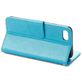 Mobigear Flowers Housse iPhone SE (2020) Etui Porte-Monnaie - Bleu