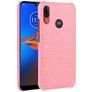 Mobigear Croco Coque Motorola Moto E6 Plus Coque arrière - Rose