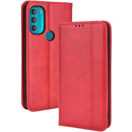 Mobigear Sensation Housse Motorola Moto G71 5G Etui Porte-Monnaie - Rouge