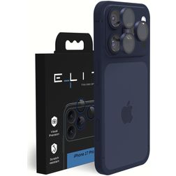 Elite iPhone 17 Pro Verre trempé Protection objectif caméra - Compatible coque - Bleu