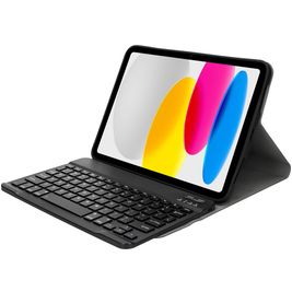 Mobiparts Bluetooth Keyboard Coque iPad 10 (2022) Etui Clavier Bluetooth QWERTY - Noir