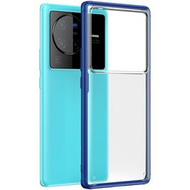 Mobigear Shockproof Coque Vivo X80 Pro Coque arrière Rigide Anti-Chocs - Dark Blue