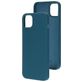 Mobiparts Coque iPhone 14 Plus Coque arrière en Silicone - Blueberry Blue