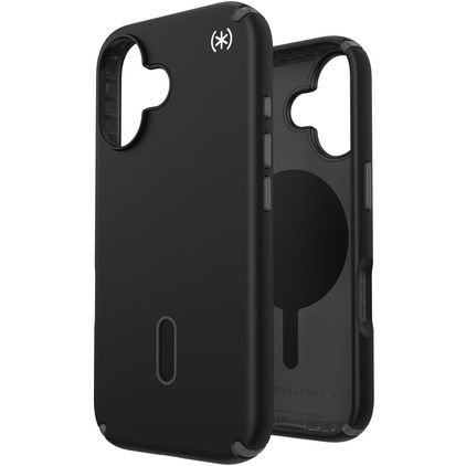 Speck Presidio2 Pro iPhone 16 MagSafe Plastique rigide Coque arrière Antichoc - Noir