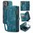 Caseme 008 Housse iPhone 16 Etui avec Coque Détachable Porte-Monnaie - Bleu