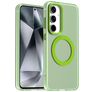 Mobigear Shockproof Samsung Galaxy S24 FE MagSafe Plastique rigide Coque arrière - Vert
